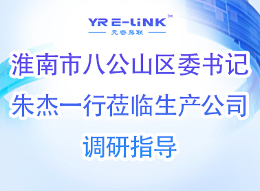 淮南市八公山区委书记朱杰一行莅临“元睿易联”项目生产公司调研指导